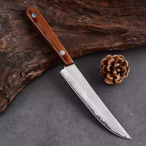 Couteau de Table en Acier Damas