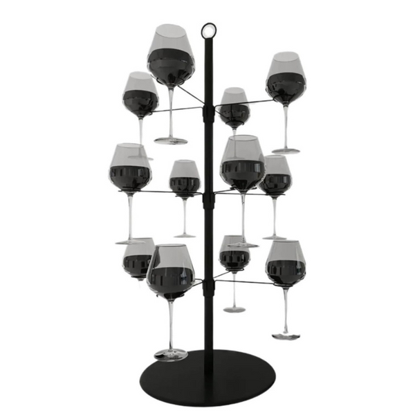 Présentoir d'arbre de verres à vin