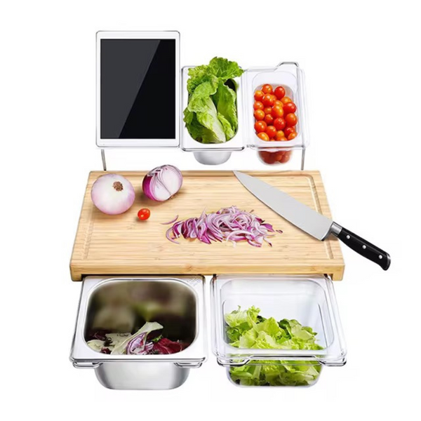 Planches à découper en bambou extensibles