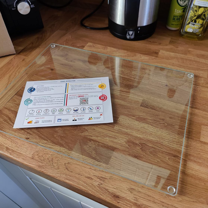 Planche à découper en verre trempé