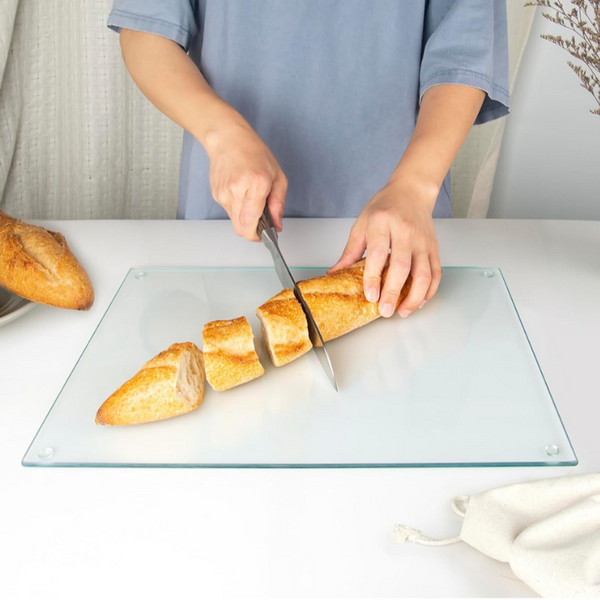 Planche à découper en verre trempé