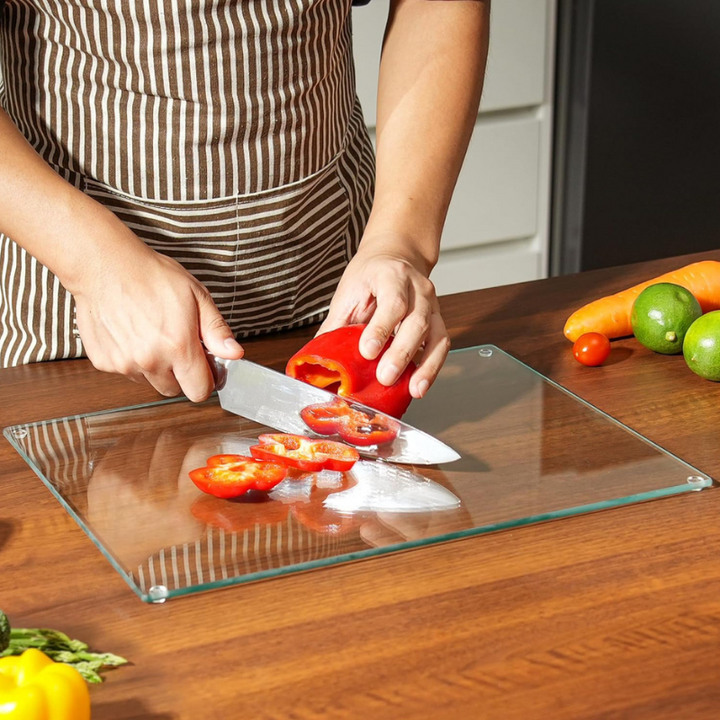 Planche à découper en verre trempé