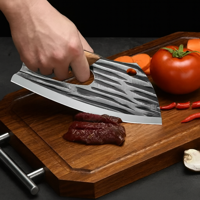 Couteau de cuisine forgé a la roche